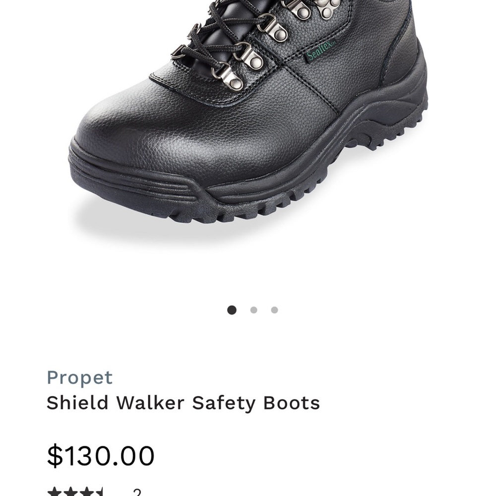 Propet Black Shield Walker Safety Boots